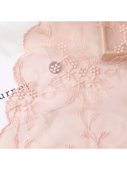 Scarvii - Floral Embroidered Decorative Long Scarf