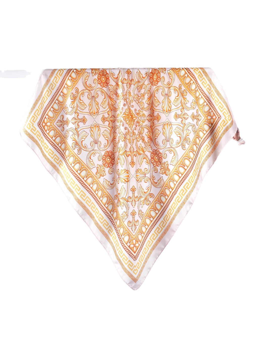 Scarvii - Greek Key Border Baroque Square Scarf
