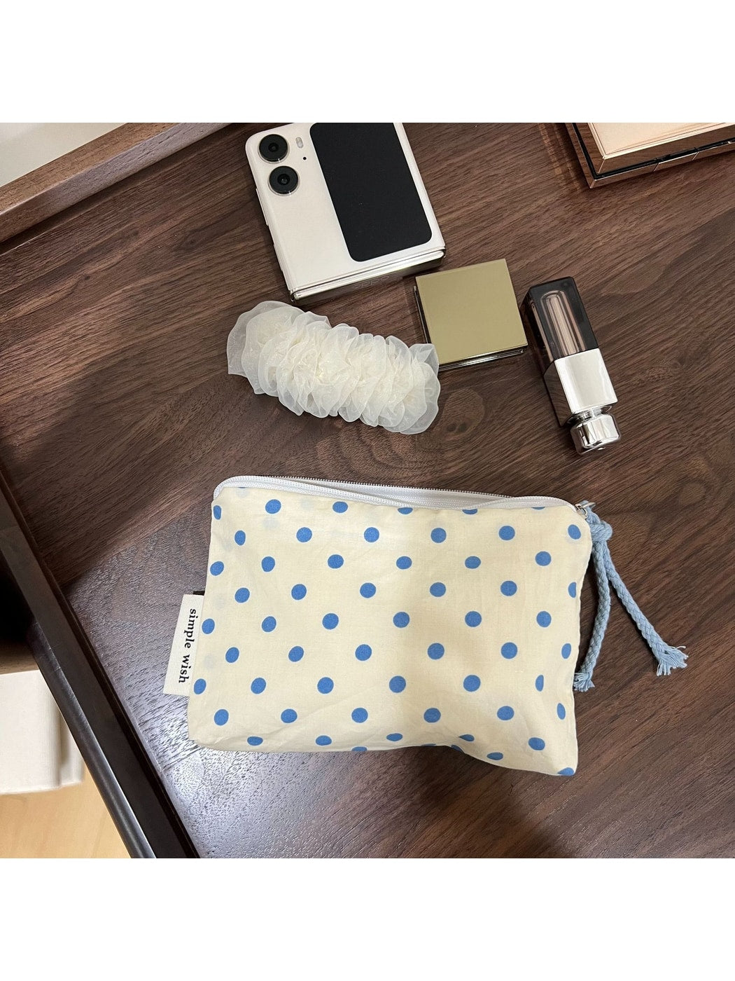 Cosbai - Vintage Pattern Zipper Coin Purse