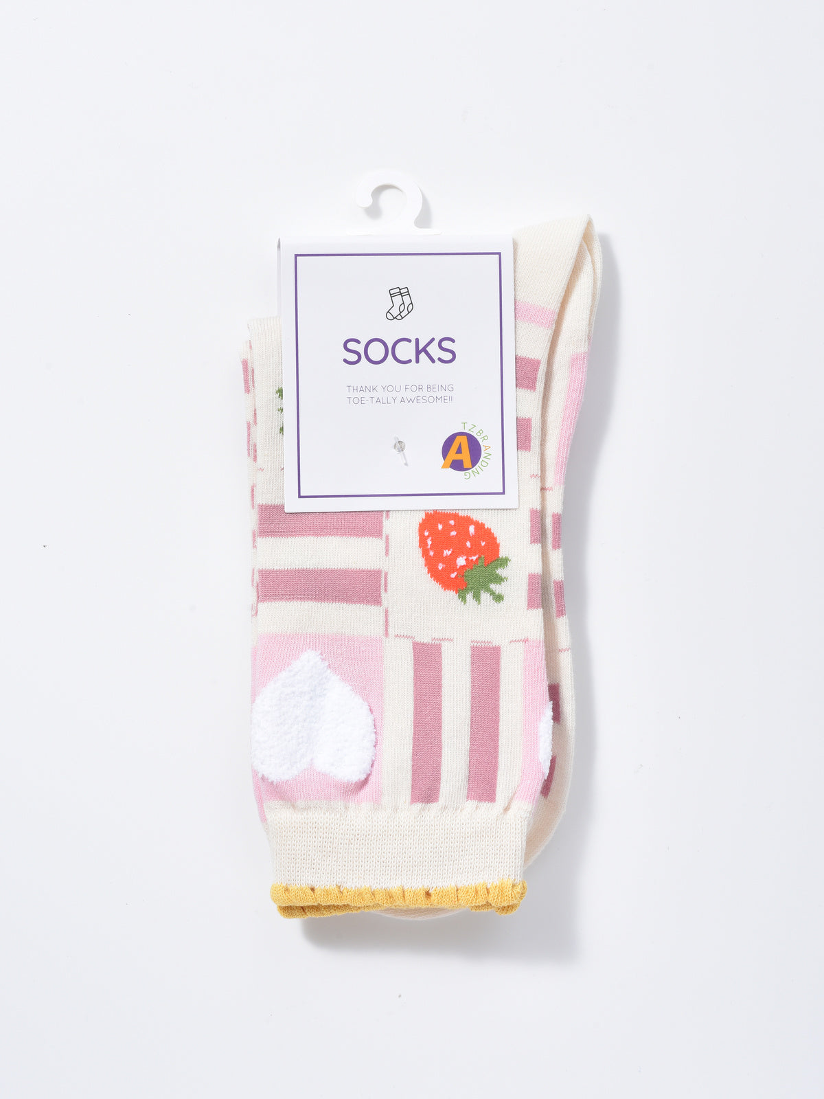 Rufia -  Strawberry Floral Pattern Women's Socks