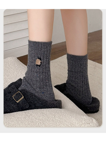 Rufia - Small Animal Detail Crew Socks
