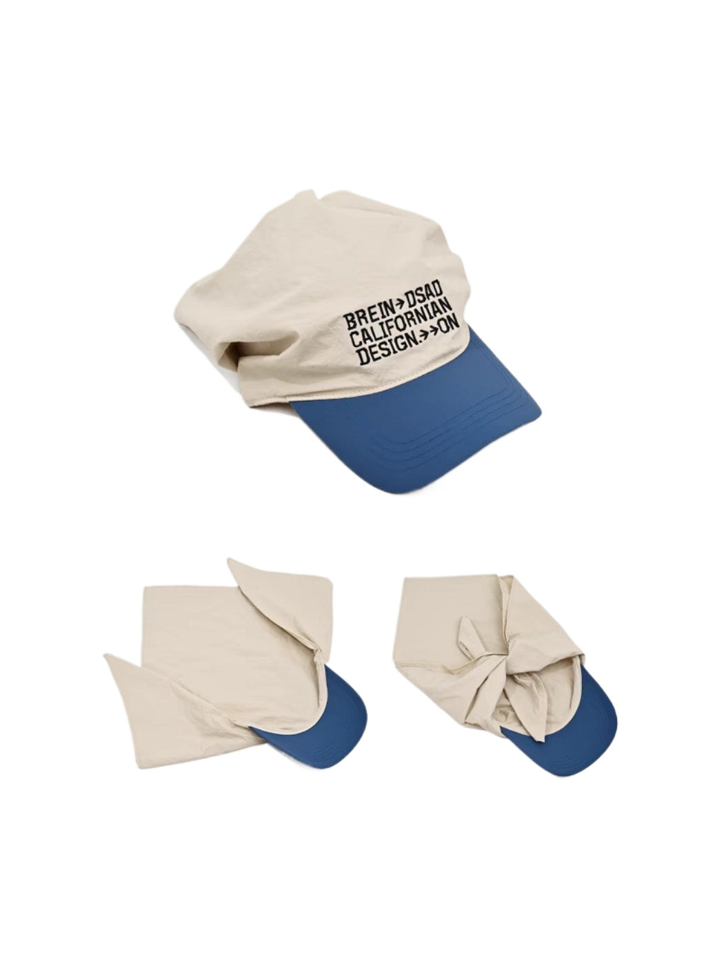 Haila - Contrast Brim Scarf Baseball Cap