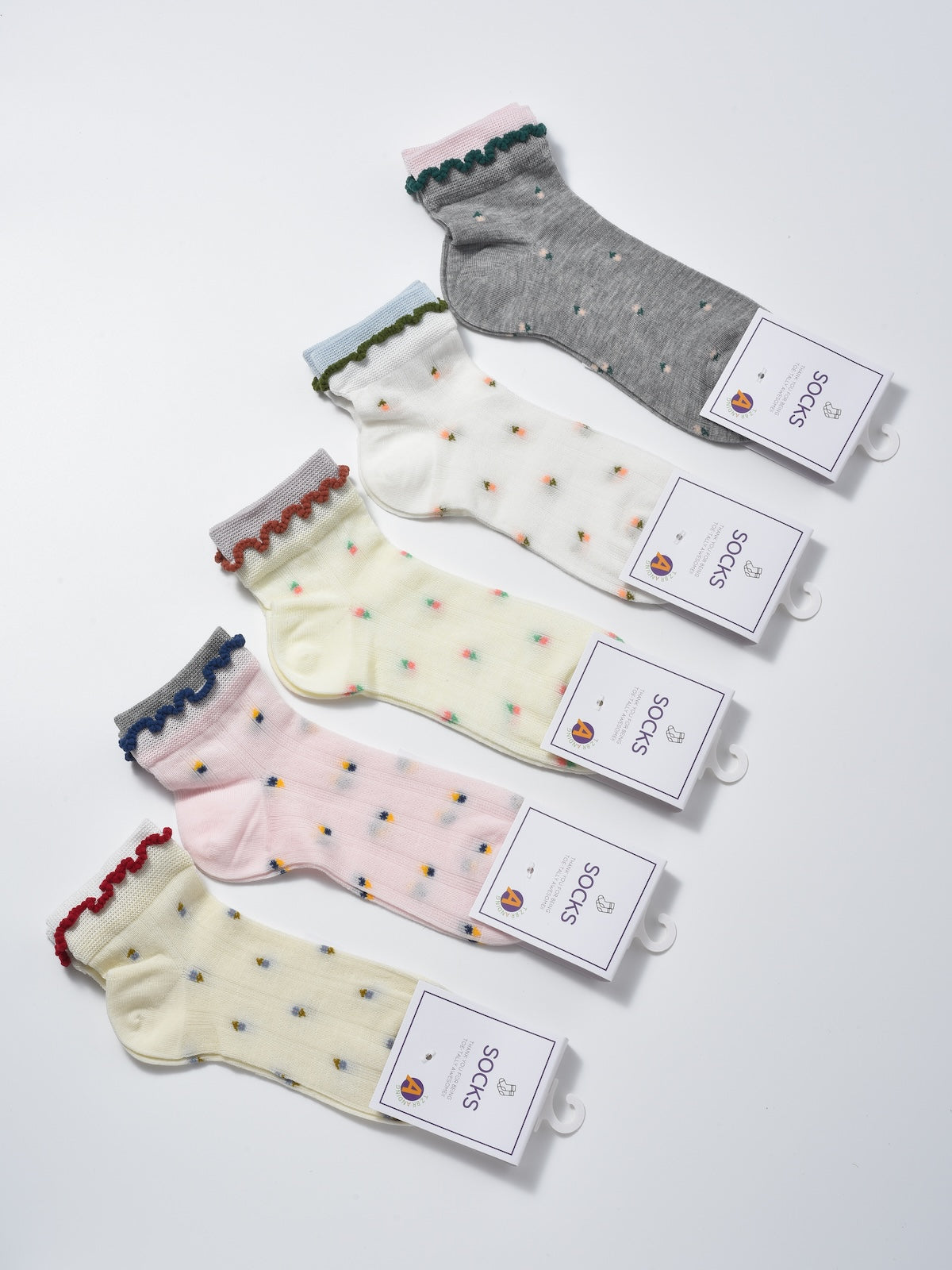 Rufia - Mini Flower Ribbed Ankle Socks product image 1
