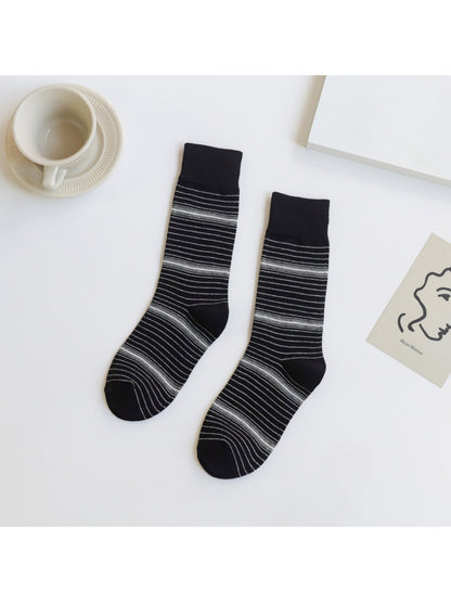 Rufia - Fine Stripe Knit Crew Socks