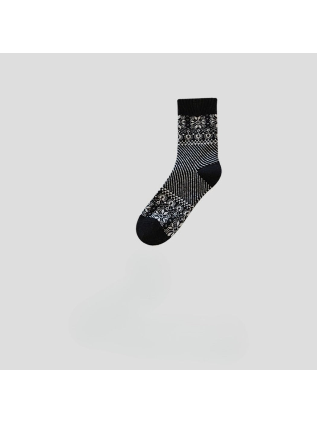Rufia - Soft Geometric Knit Crew Socks