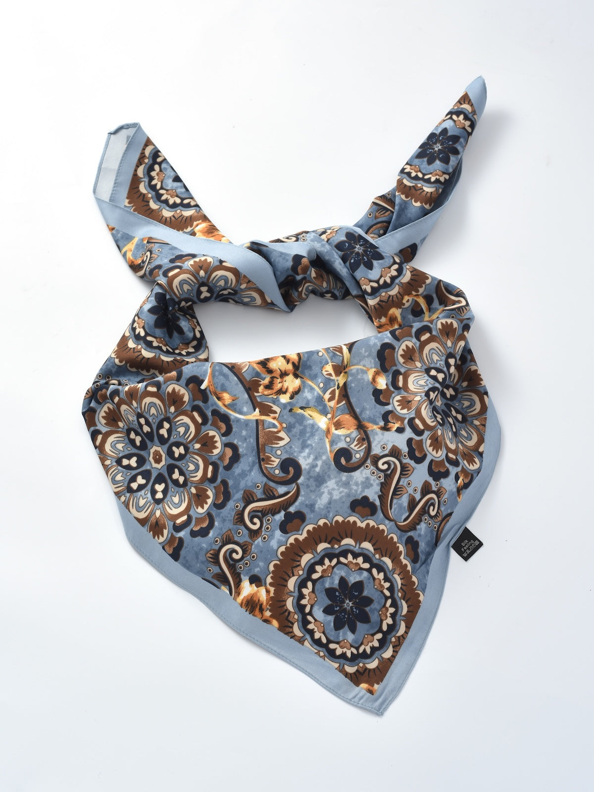 Scarvii - Floral Print Square Scarf