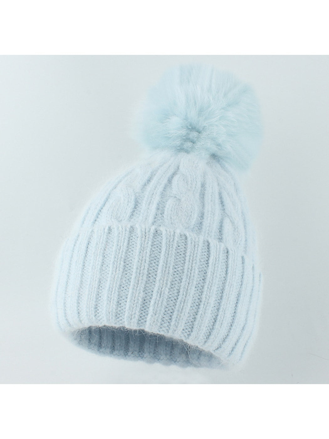 Haila - High Crown Brimless Ribbed Knit Beanie