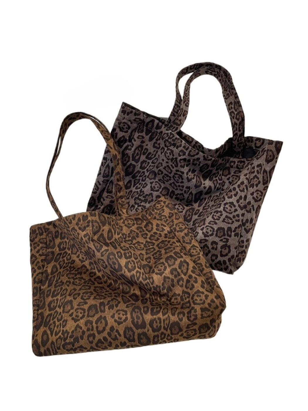 Cosbai - Women's Shoulder Bag with Leopard Print