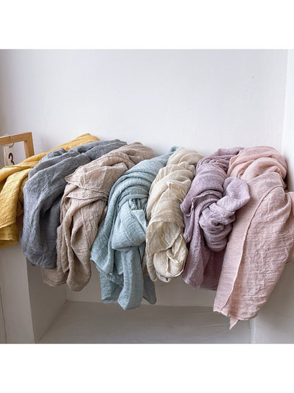 Scarvii - Solid Color Muted Style Long Scarf