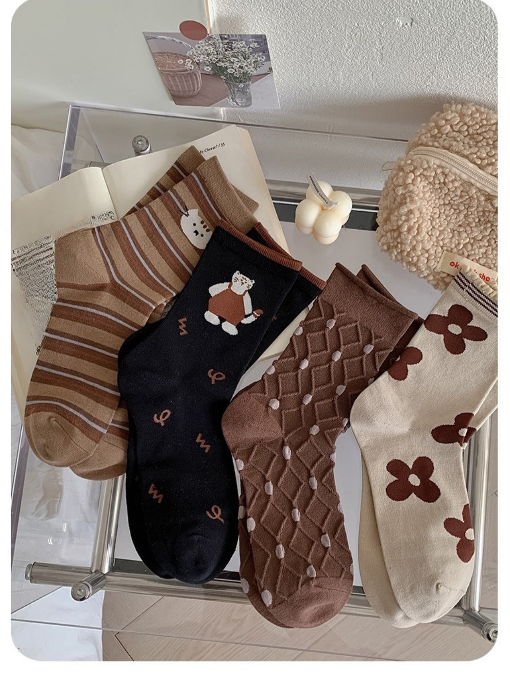 Rufia - Lovely Cartoon-Pattern Winter Socks for Girls