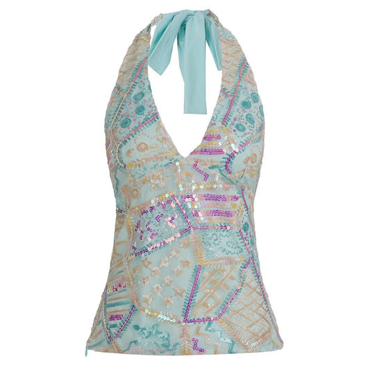 Vesty - Sequin Halter Cami - Sweet & Sparkly