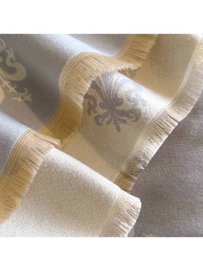Scarvii – Floral Print Fringe Scarf & Wrap