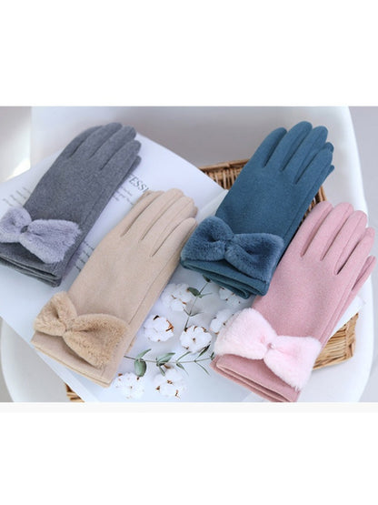 Gloving - Women's Winter Touchscreen Gloves with Bow