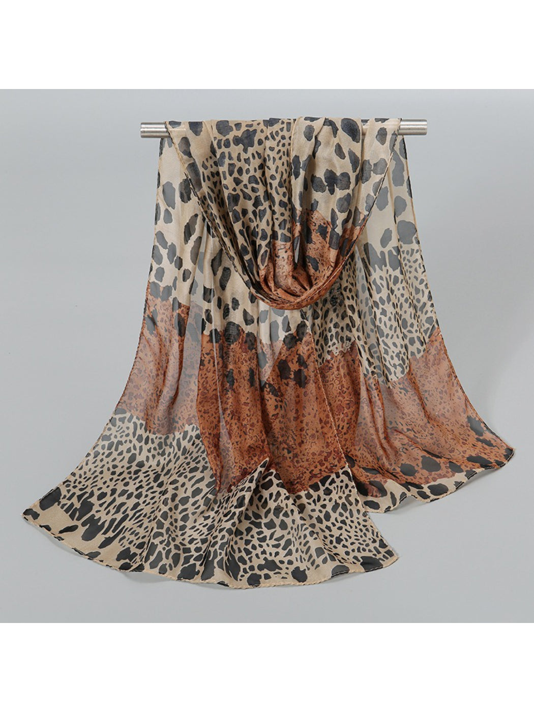 Scarvii - Leopard Fade Print Spring Summer Scarf