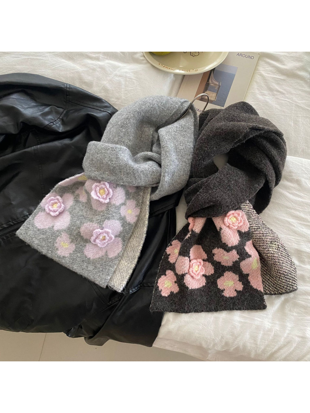 Scarvii - Floral Pattern Winter Scarf