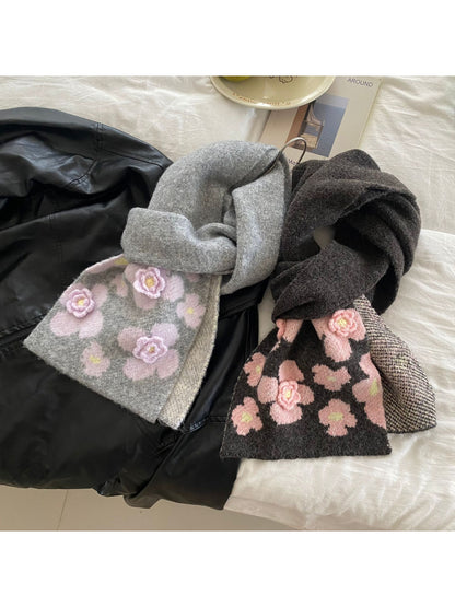 Scarvii - Floral Pattern Winter Scarf