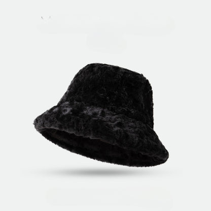 Haila Winter Warm Plush Bucket Hat hat shape