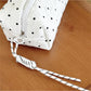 Cosbai Quilted Dot Cosmetic Bag displayed against a plain background