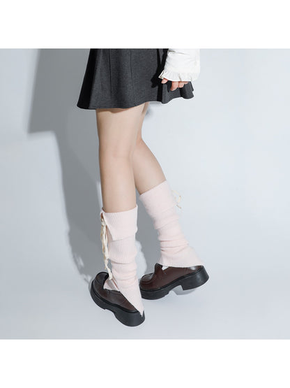 Cozyra - Lace-Up Split Sweet Style Leg Warmer