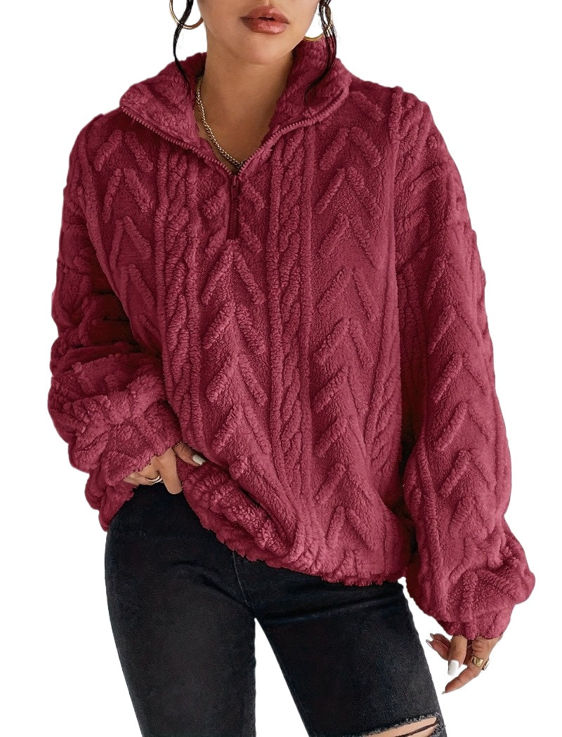 Crosa Casual Zip Pullover Sweatshirt for Women main product view