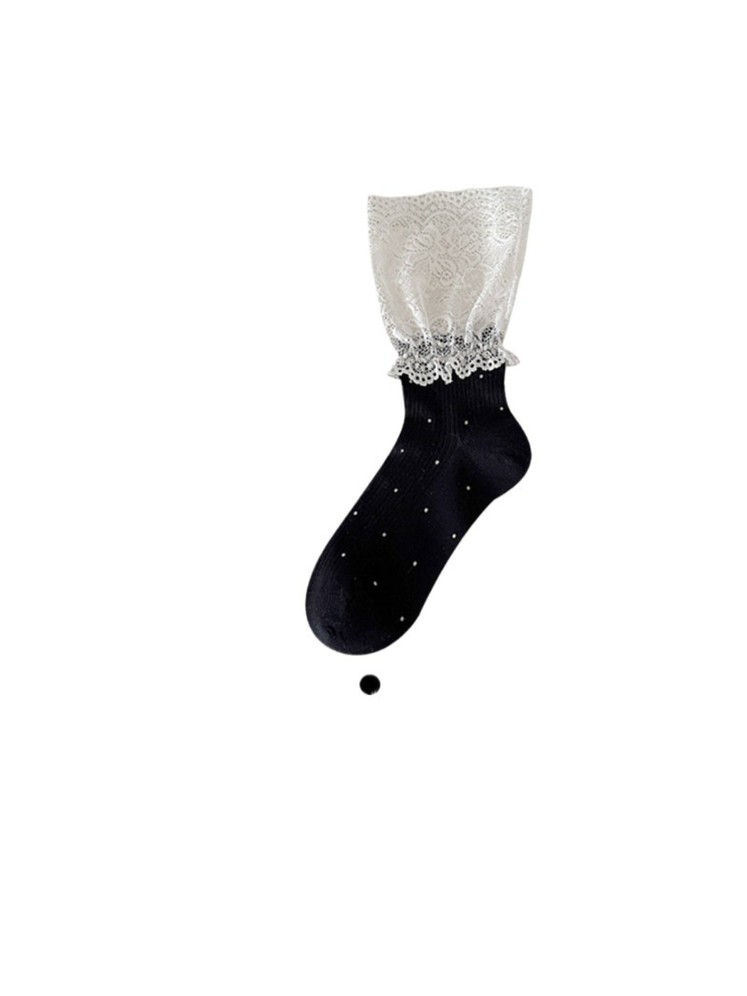 Rufia - Romantic Lace Panel Crew Socks product image 5