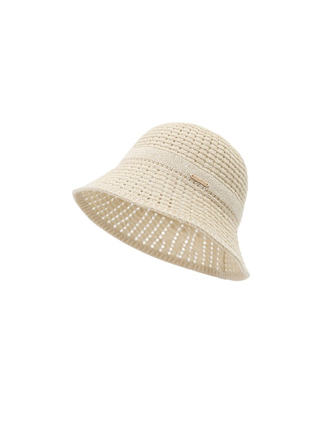 Top view of Haila vintage lace detail sun bucket hat highlighting lace pattern