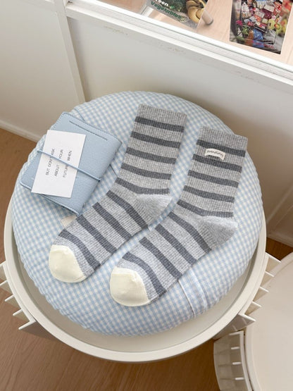 Rufia - Ribbed Stripe Crew Socks product image 5