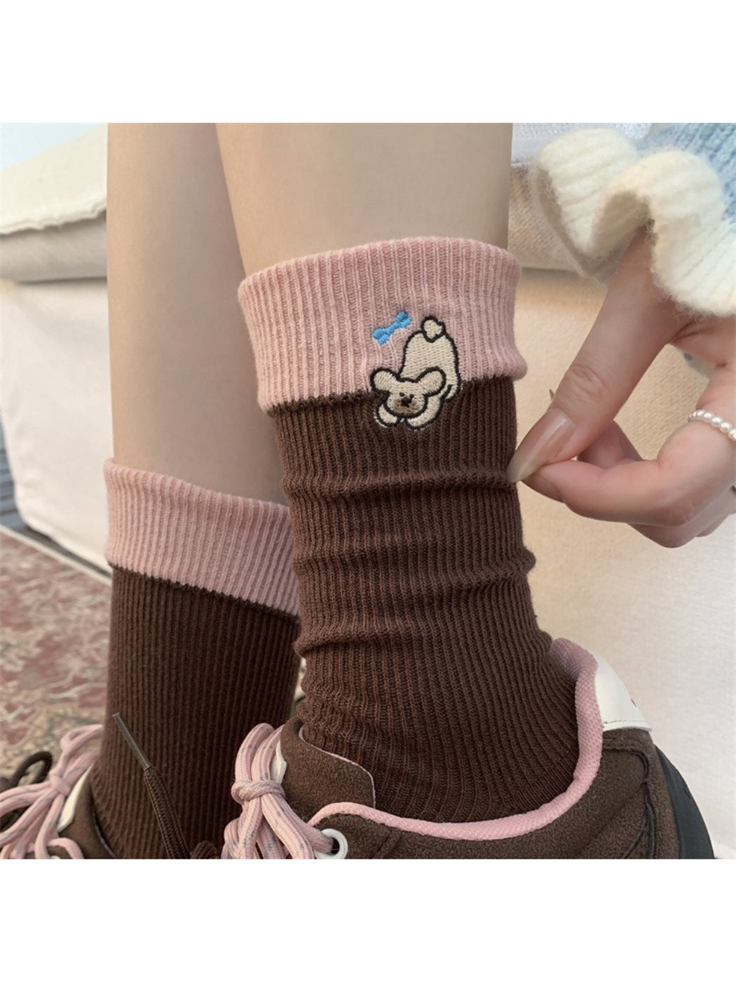 Rufia - Playful Character Ribbed Crew Socks product image 2