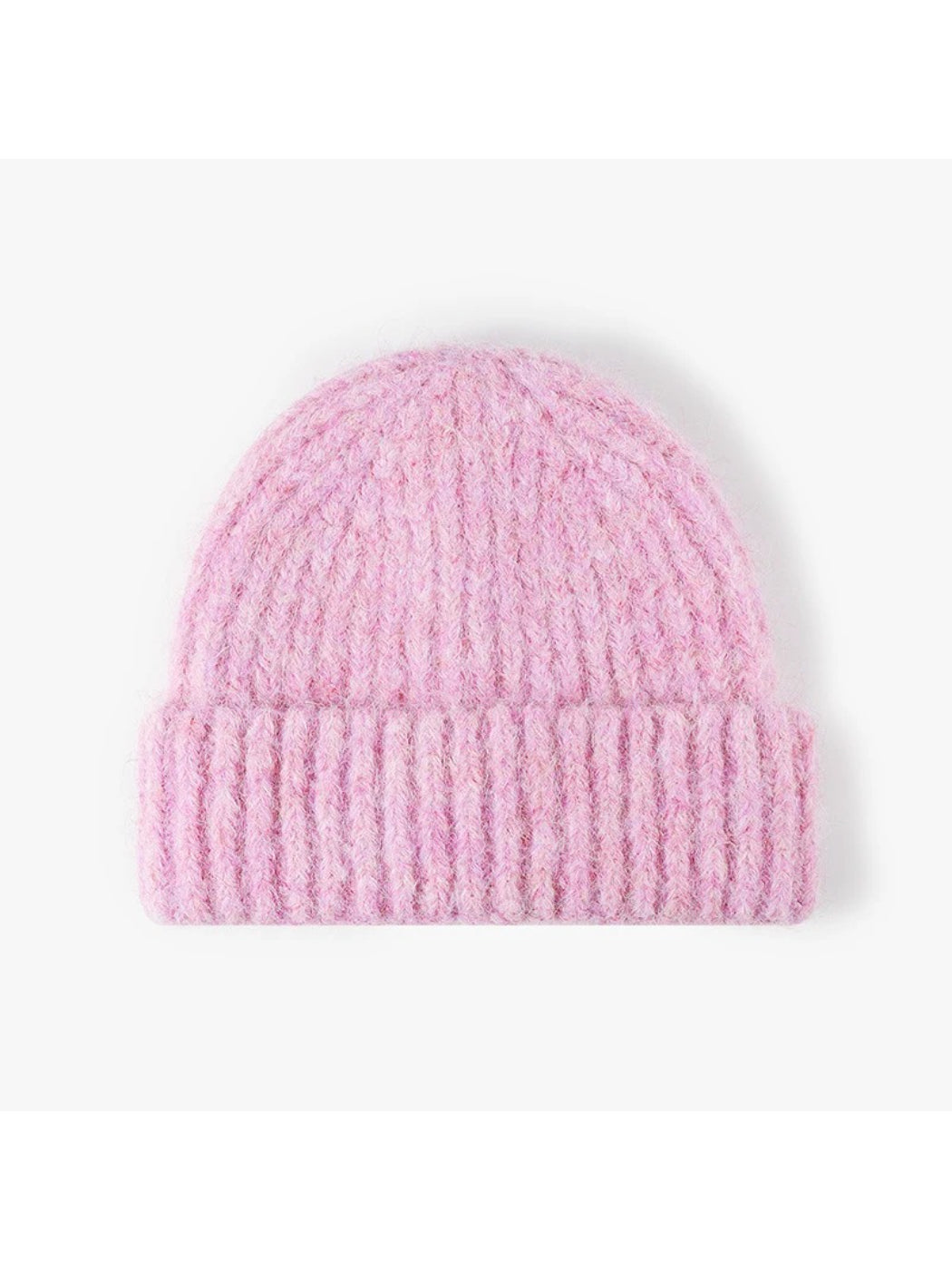 Haila - Heathered Ribbed Cuffed Knit Beanie