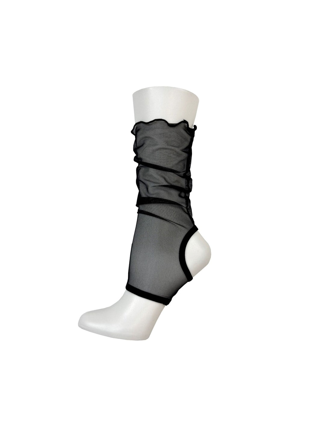 Rufia - Sheer Ruffle Edge Open Design Socks