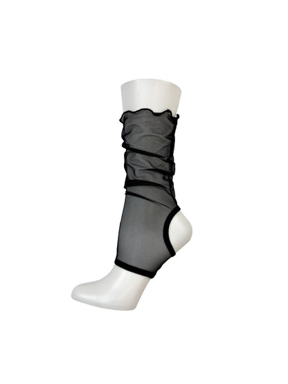 Rufia - Sheer Ruffle Edge Open Design Socks