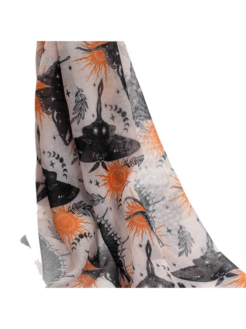 Scarvii - Butterfly Print Tulle Scarf