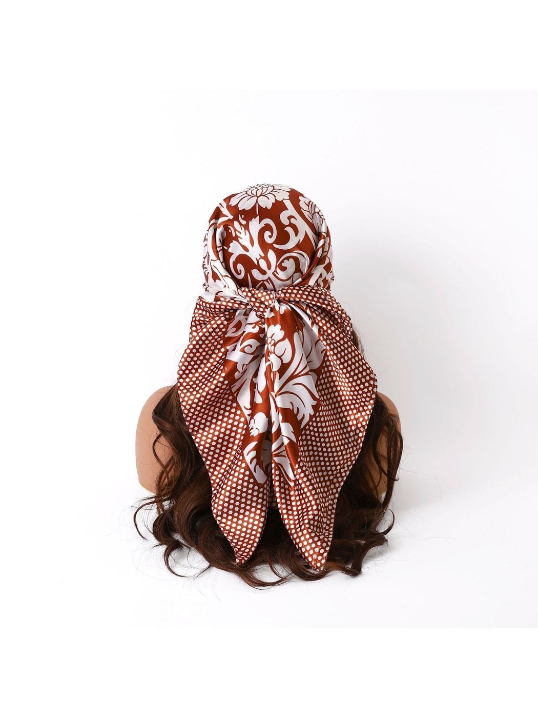 Scarvii - Baroque Ornate Floral Square Scarf