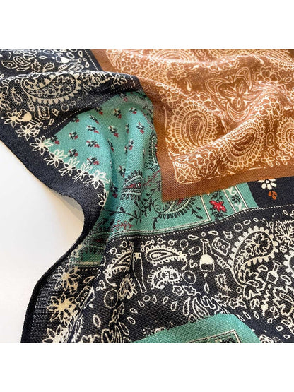 Scarvii - Vintage Inspired Paisley Square Scarf