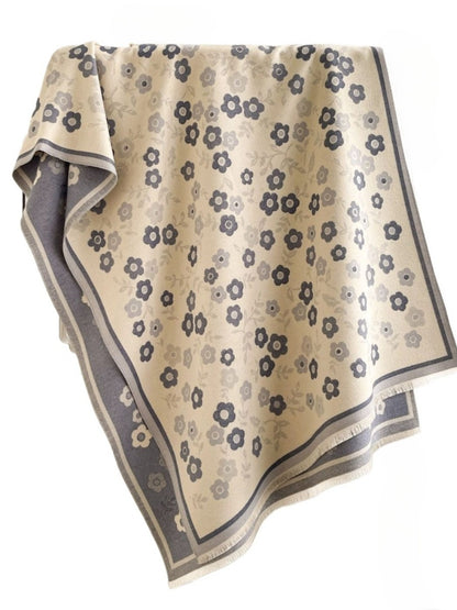 Scarvii - Vintage Classic Floral Shawl & Scarf
