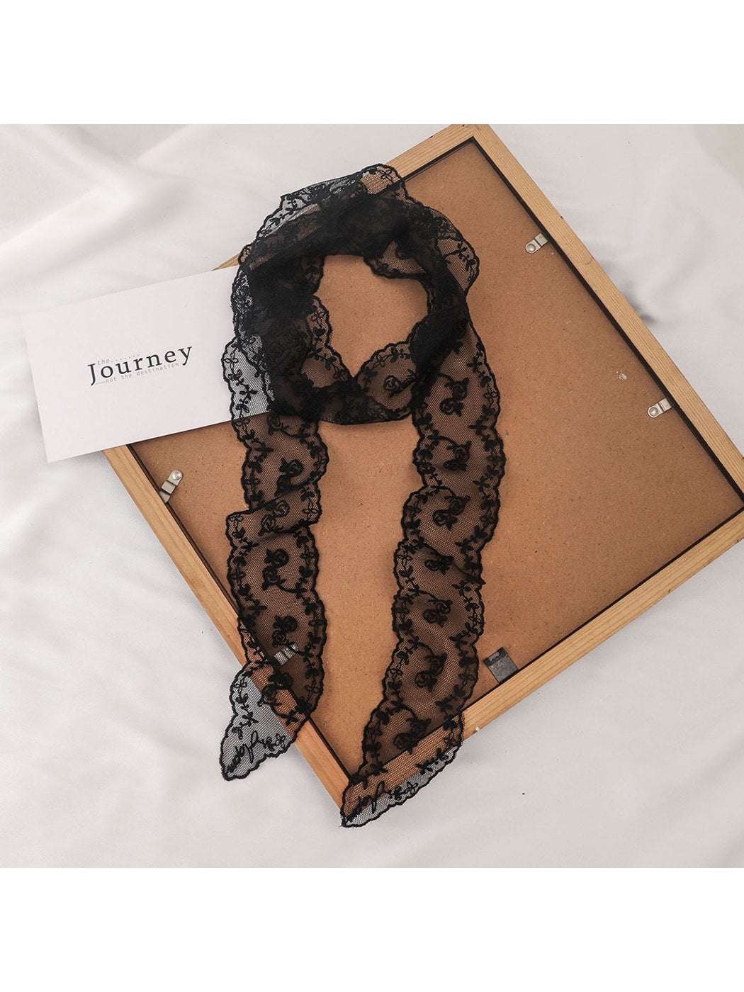 Scarvii - Polka Dot Lace Ribbon Headband