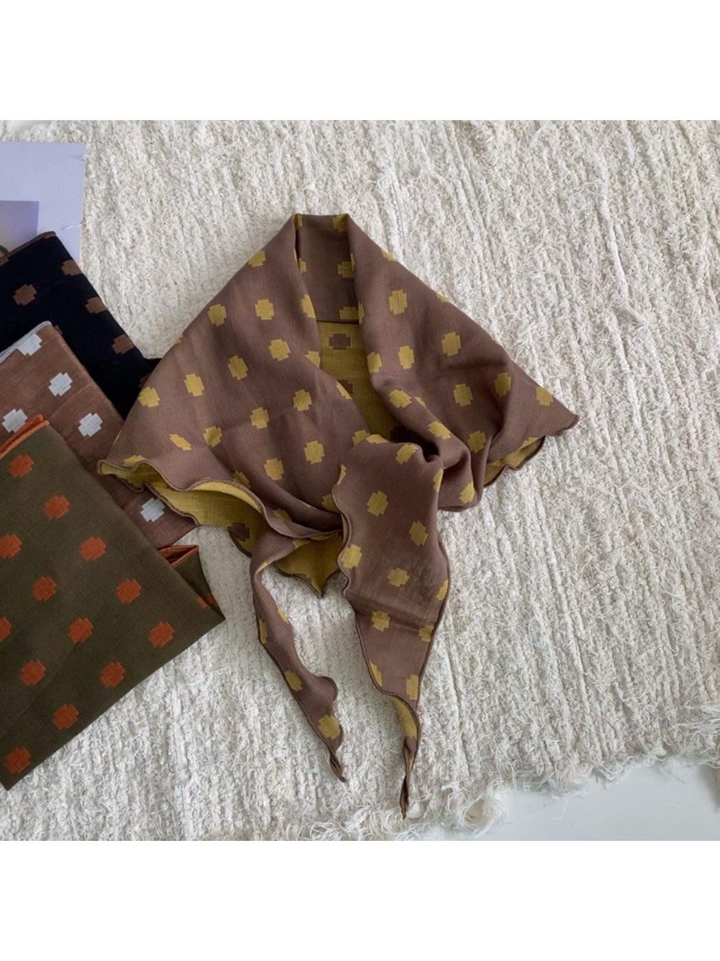 Scarvii Soft Geometric Triangle Scarf