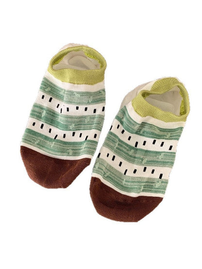 Rufia - Retro Pattern Low Ankle Socks