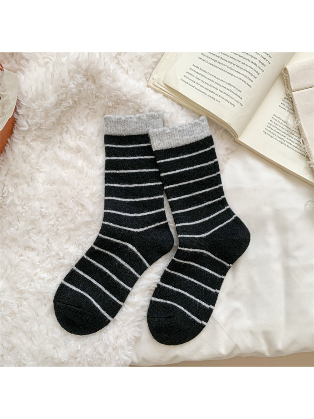 Rufia - Classic Striped Crew Socks