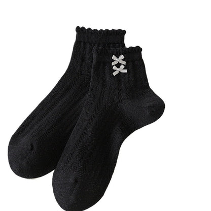 Rufia - Bow Mesh Ankle Socks For Summer – Light & Cute