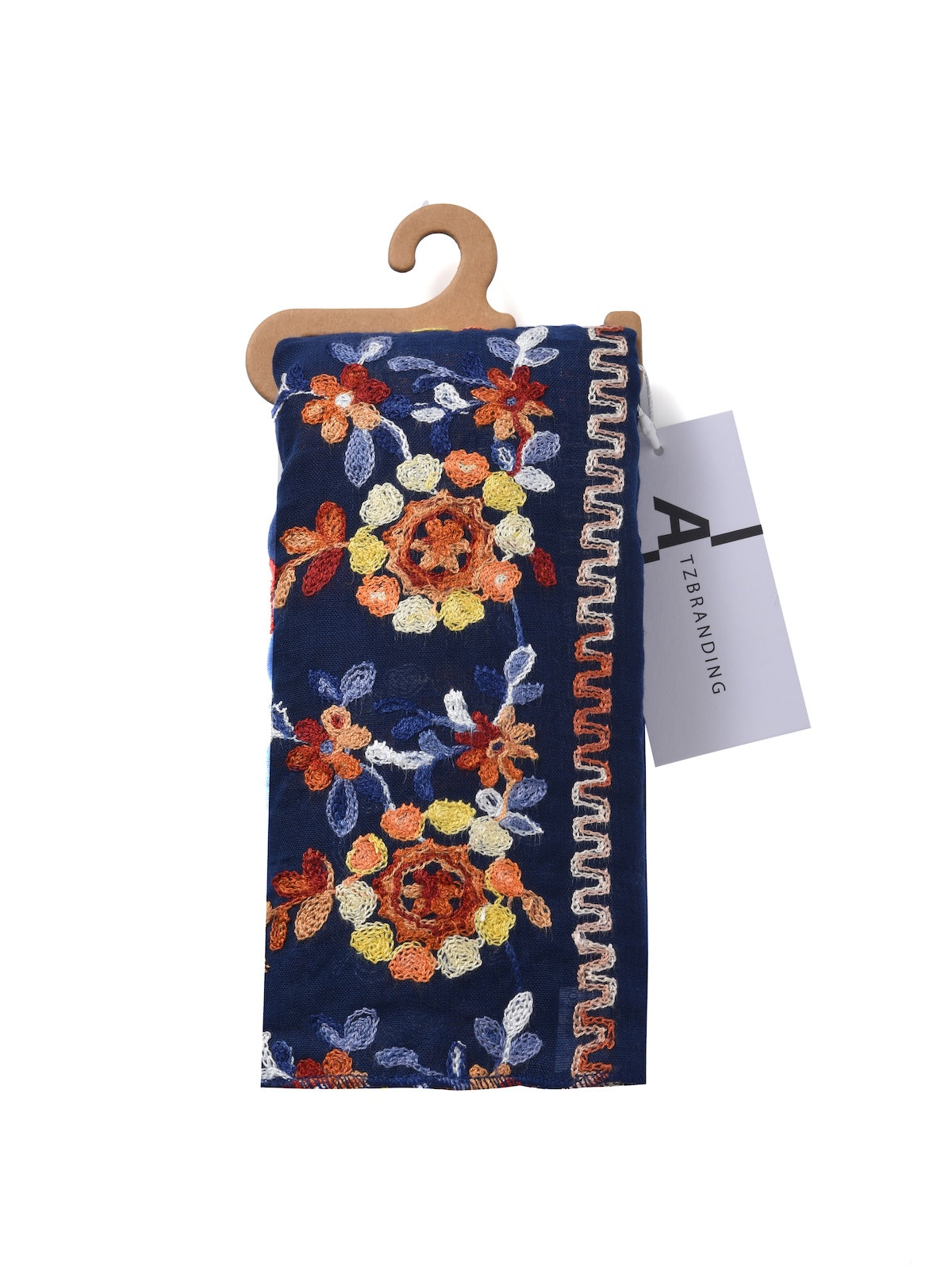Scarvii - Boho Embroidered Floral Scarf - Soft & Charm