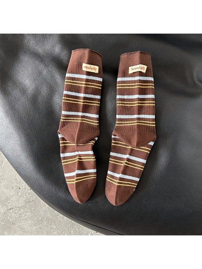 Rufia - Classic School Stripe Crew Socks