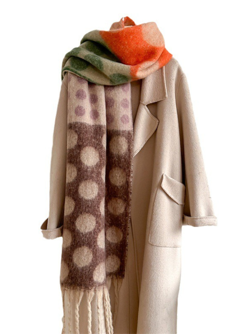 Scarvii - Bold Retro Polka Winter Scarf