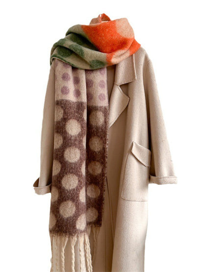 Scarvii - Bold Retro Polka Winter Scarf