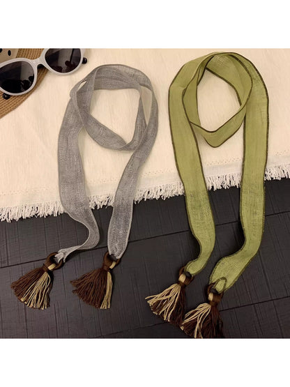 Scarvii Woven Tassel Tie Scarf product image