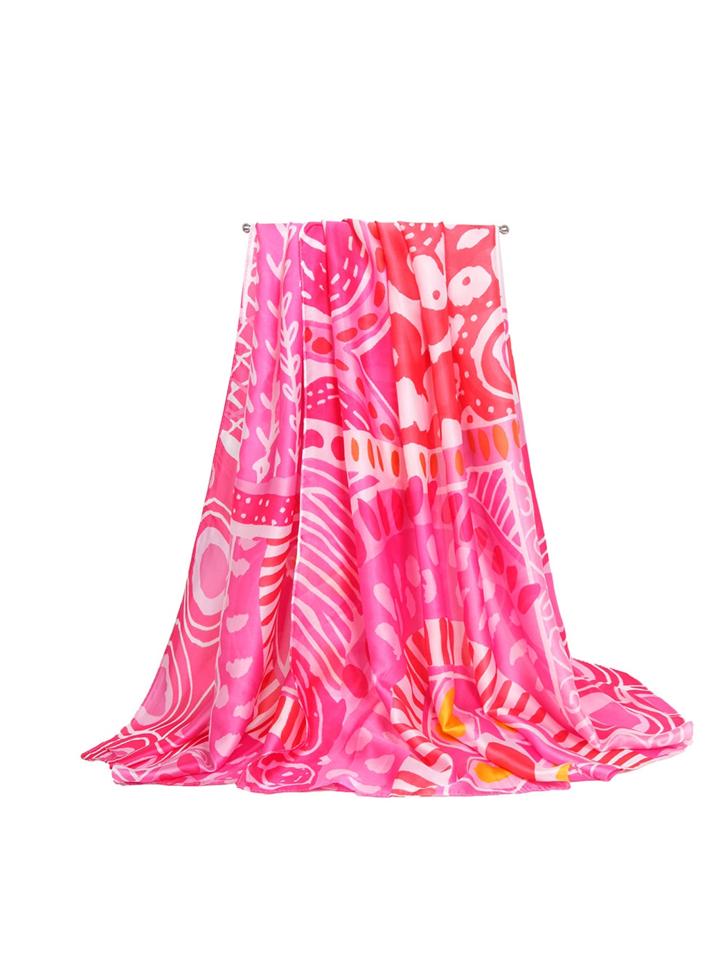 Scarvii - Vibrant Geometric Print Elegant Scarf