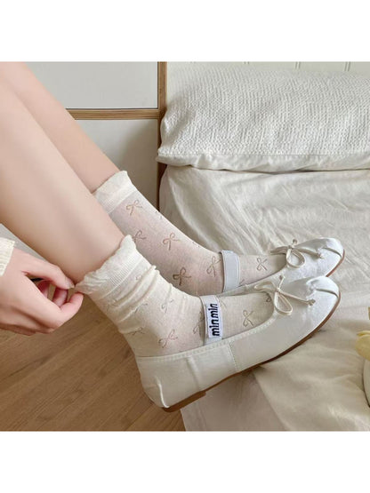 Rufia - Pastel Bow Pattern Crew Socks product image 9