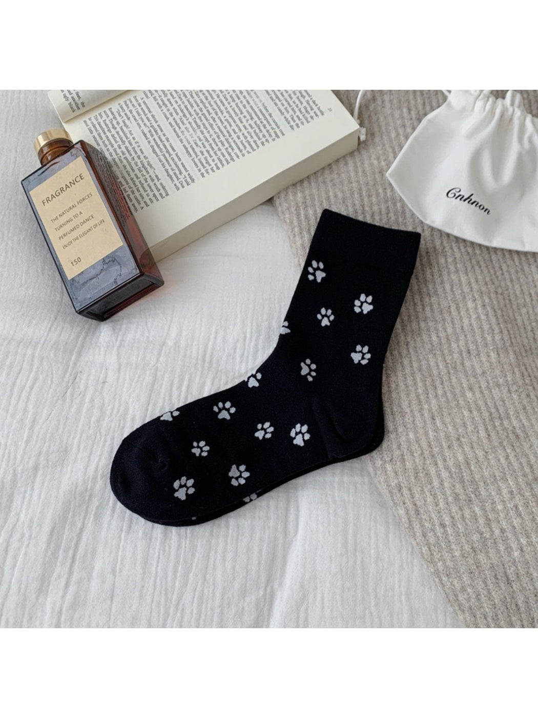 Rufia - Cute Paw Print Crew Socks product image 5