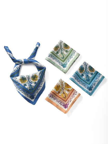 Scarvii - Vintage Botanical Border Square Scarf