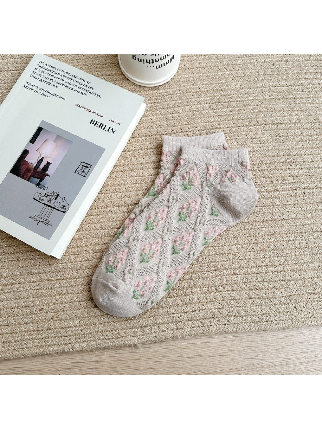 Rufia - Retro Floral Knit Ankle Socks product image 4